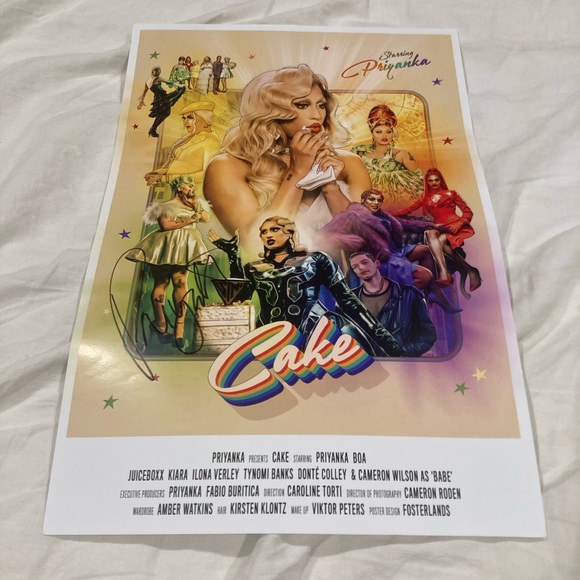 Signed Priyanka “Cake” Poster - Picture 1 of 4